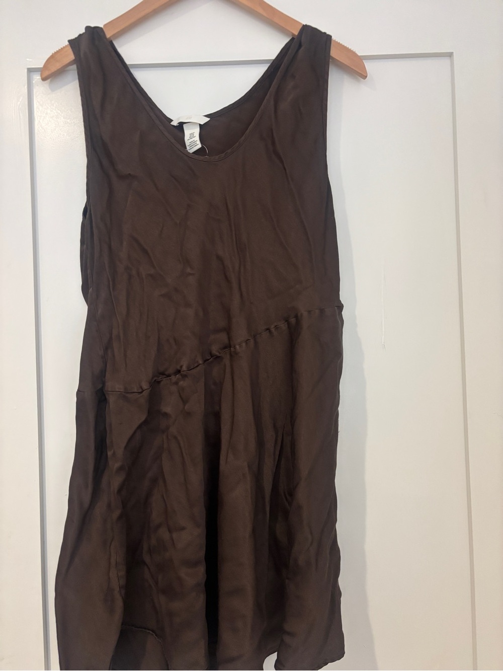 H&M Dark Brown Scoop Neck Tank Dress